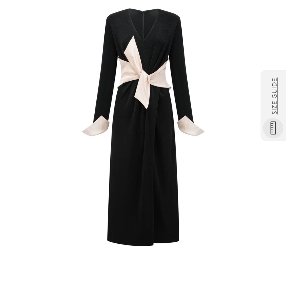 Miss Rosier Bowknot Black and Cream Dress 1